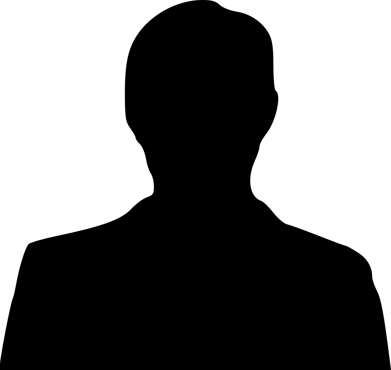 silhouette of a man, male silhouette, bust silhouette-36181.jpg